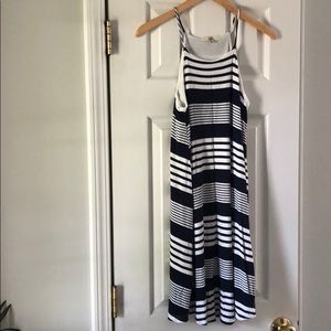 Striped tank swing dress
